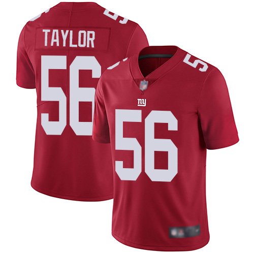 Men New York Giants #56 Lawrence Taylor Red Limited Red Inverted Legend Football NFL Jersey